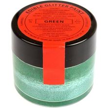 Picture of SUGARFLAIR EDIBLE GREEN GLITTER PAINT 20G